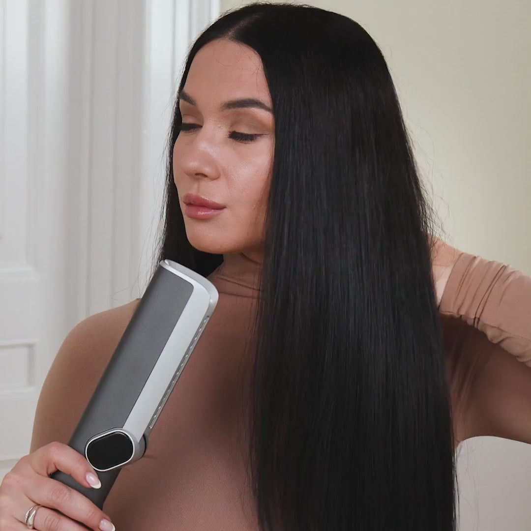 Indlæs video: GLAM - 2-i-1 Airstraightener