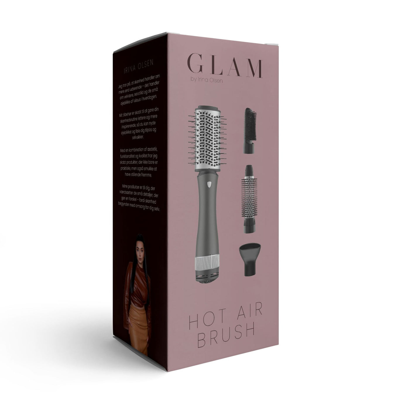 Hot Air Brush – 4-i-1 stylingbørste til glansfuldt hår